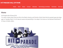 Tablet Screenshot of hitparadehalloffame.com